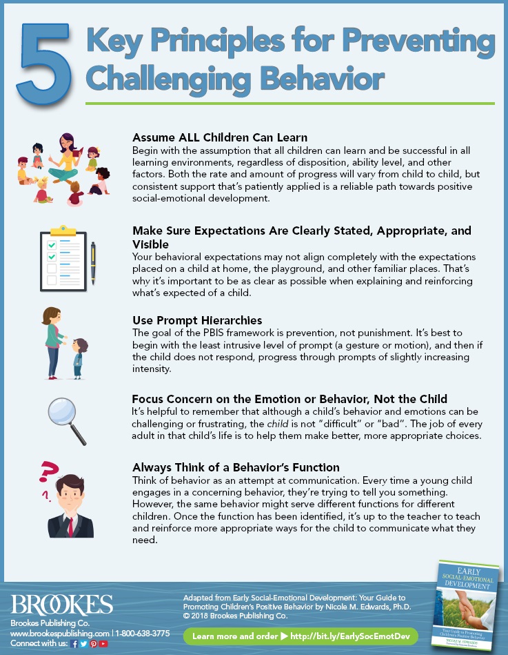 5 Key Principles for Preventing Challenging Behavior Infographic thumbnail