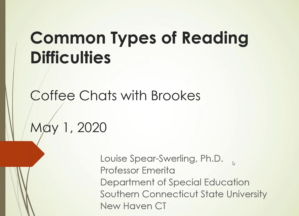 Common Types of Reading Difficulties webinar