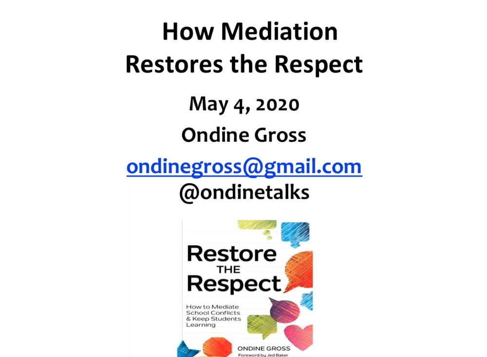 How Mediation Restores the Respect webinar