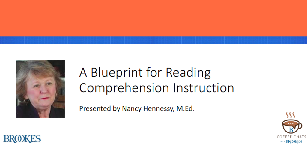 A Blueprint For Reading Comprehension Instruction - Brookes Publishing Co.