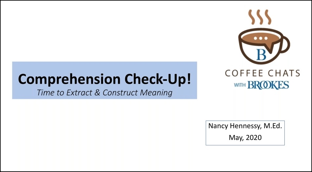 A Comprehension Check-Up webinar